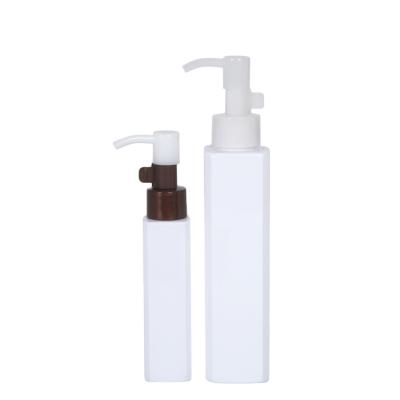 China PET Cosmetic Material Make Up Oil Pump Cleansing Bottle For Skin Care Facial Deep Cleanser Cosmetic Bottle 50ml 150ml for sale