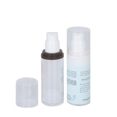 China Custom Color 30ml Cosmetic Empty Base Ailress Bottle Base OD 36mm Cosmetic Makeup Primer Container for sale