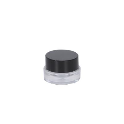 China Round 5g Cosmetic Glass Foundation Lip Balm Jar Cosmetic Cream Foundation Bottle for sale