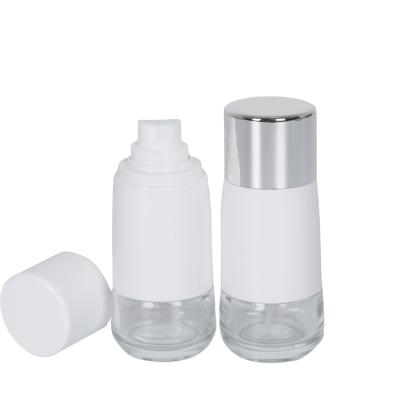 China 50ml Cosmetic Shape Bottle Special Makeup Finishing Sprayer Glass Cosmetic Bottle for sale