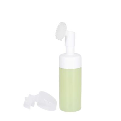 China Cosmetic Easying-Cleansing With Silicone Brush Customized Color 100ml 120ml 150ml 170ml 200ml For Pump Facial Cleansing Foaming Dispenser for sale