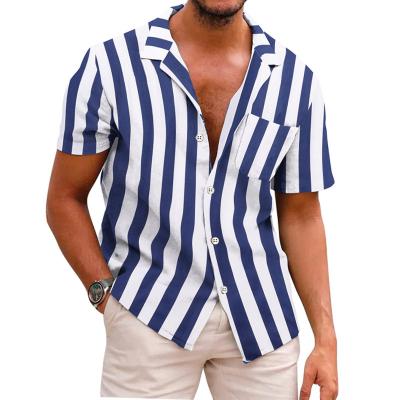 China Summer Long Sleeve Stripe Printing Long Sleeve Over Sized Mens T Shirts for sale