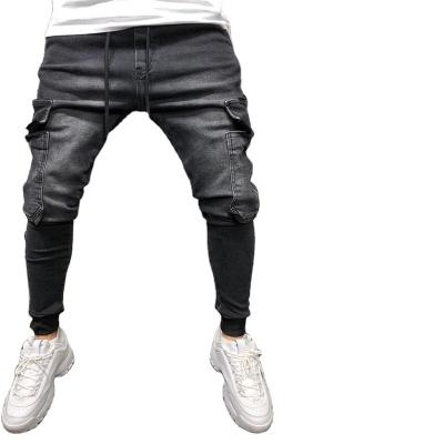 China New Viable High Quality Men's Pants Fashions Hot Sale Stock Skinny Factory Customized Logo Oversized Men Jeans for sale