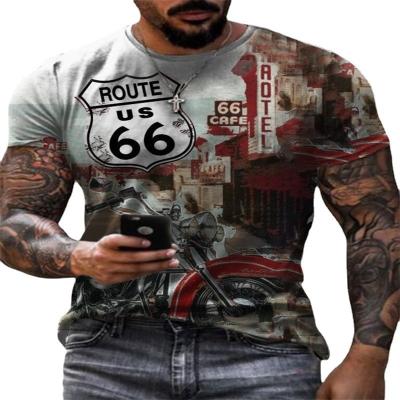 China New Anti-Wrinkle Summer Fashion Shorts Sleeve 3D Printing Customize Plus Size Men T-shirts Tops Tees for sale