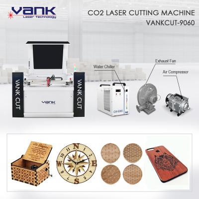 China Vankcut CO2 9060 Water Cooled Laser Engraving Cutting Machine for sale