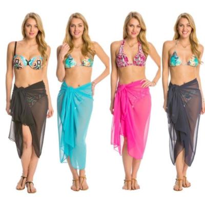 China Manufacturer Wholesale Custom Breathable 100% Chiffon Beach Towel Sarongs for sale