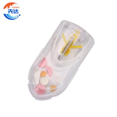 China Eco-friendly Portable And Compact Pill Organizer Weekly Sailboat Shape Adjustable Medicine Cutter With Storage Compartment for sale