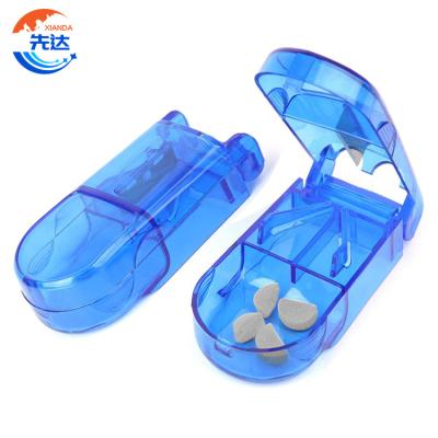 China Wholesale Portable Traditional Eco-Friendly Weekly New Product Organizer Pill Maker Travel Pill Plastic Cutter with 1 Case Pill Box for sale