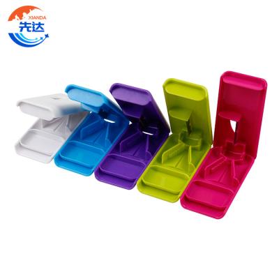 China Pill Box Pill Cutter With Container Dispenser Weekly Bulk Custom Medicine Storage PC12 for sale