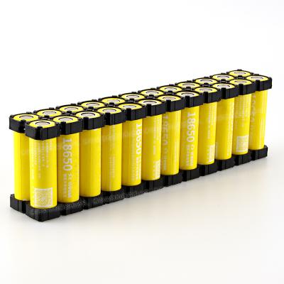 China Anti-fire Factory Wholesale 18650 Lithium Battery Support OEM 2x12 Battery Support ABS PC Material 18650 Plastic Holder for sale