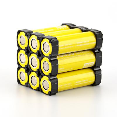 China Anti-fire Factory Wholesale 18650 Lithium Battery Support OEM 3x3 Battery Support ABS PC Material 18650 Plastic Holder for sale