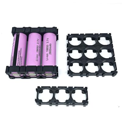 China Used in high quality expandable 18650 1x3 battery spacer bracket 18650 battery holder of various battery packs for sale