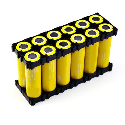 China Used in various battery packs 21700 battery pack 2x6 battery spacer ABS material 21700 cells battery holder for sale