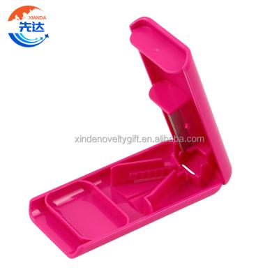 China We use new plastic material for injection pill splitter pill holder cutter with weekly custom container dispenser bulk medicine storage for sale