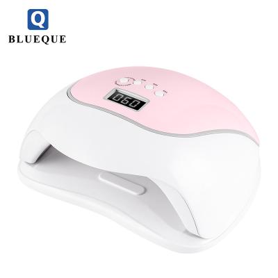 China Unique ABS BLUEQUE Beauty Design Macaron High Power 120W Nail Lamp Led Manicure Lamp Nail Dryer for sale