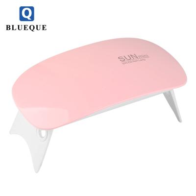 China ABS BLUEQUE 6W Portable Small Mouse Shape Nail Dryer SUN Mini Led Nail Lamps for sale