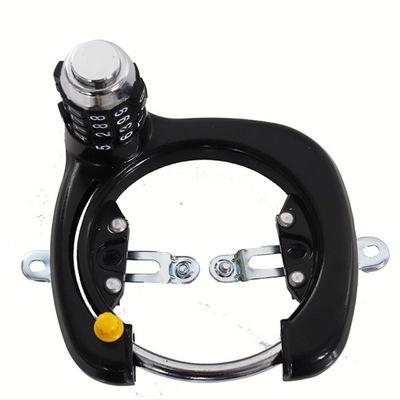 China Prevent steel pipe anti-theft U-ring lock bicycle folding lock bicycle mountain motorcycle bicycle horseshoe lock for sale