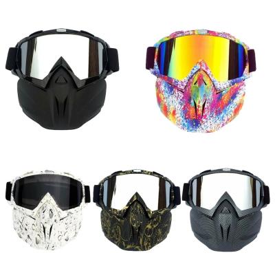 China Motorcycle Outdoor Goggles Windproof Riding Glass Helmet Motorbike Fancy Goggles Face Mask Off Road Goggles for sale