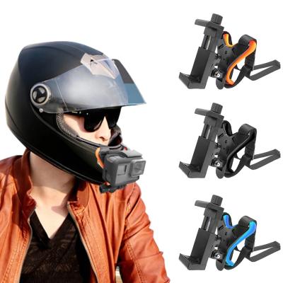 China No Motorcycle Helmet Mobile Phone Bracket Suitable For Apple Huawei GoPro Camera Bracket Action Camera Accessories Bracket for sale