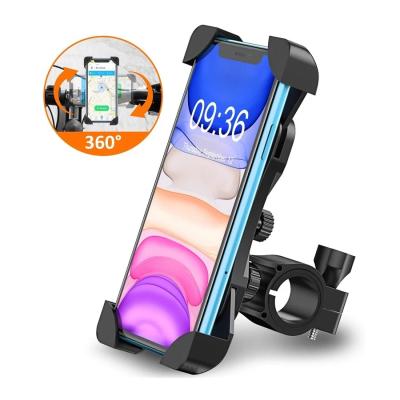 China ABS Bike Phone Holder For iPhone Samsung Motorcycle Mobile Cell Phone Holder Bike Handlebar Clip Mount GPS Mount Bracket for sale