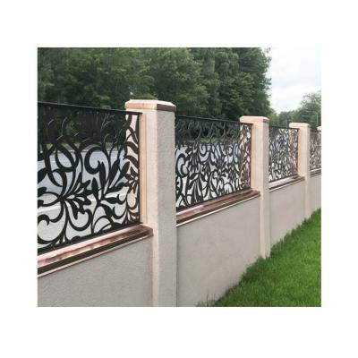 China Easily Assembled Decorative Privacy Screen Laser Cut Metal Fencing Panels for sale