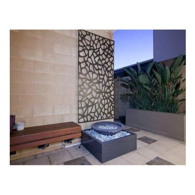 China China Modern Outdoor Decorative Garden Screen Wall Laser Cut Panels Aluminum Fence New Design for sale