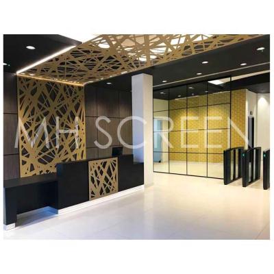 China Customer's Architectural Laser Cut Ceiling Roofing Decorative Aluminum Wall Screen Panel for sale