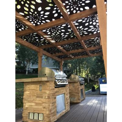 China Customer's Landscape Pergola Laser Cut Screen Panels Sunscreen Sheet for sale