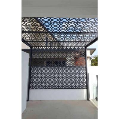 China Easily Assembled Decorative Aluminum Cladding Wall Panel Laser Cut Outdoor Metal Garden Screen for sale