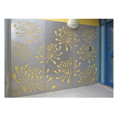 China Customer's powder coated laser cut metal panels for wall decoration for sale