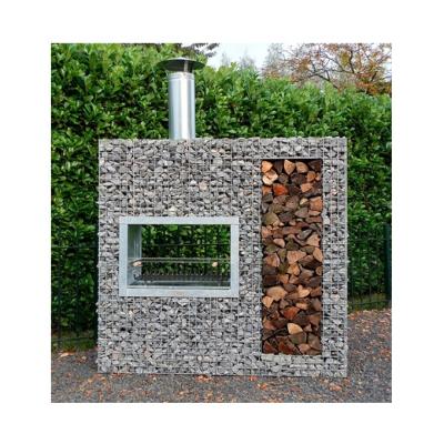 China Easily Assembled Landscape Gabion Cage Chimney Stonewall Gabions for sale