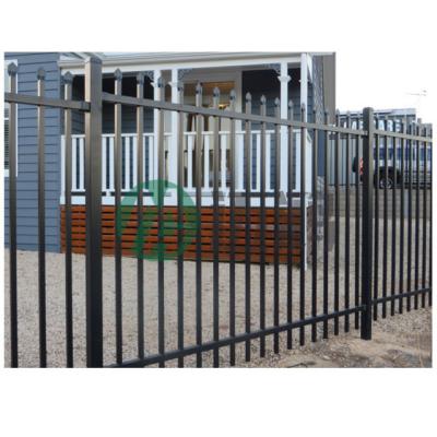 China Easily Assembled Prefab Tubular Steel Fence, Flat Surface Tubular Pool Barriers, Balustrade Supplemental Panel for sale