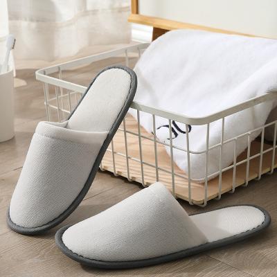 China Hotel/Home Women Toe Terry Toweling Disposable Slippers Open Logo Travel/Guest Men Cheap Unisex Closed Toe Hotel Indoor Custom Disposable Slippers for sale