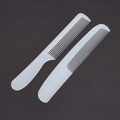 China Home Hotel Spa Hotel White Bathroom Disposable Plastic Hair Removal Comb Combs In Sleeve for sale