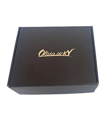 China Recycled Materials IDEAR Wholesale Custom Clothes Shoes Beautiful Cosmetics Empty Folding Box Corrugated Paper Packaging for sale