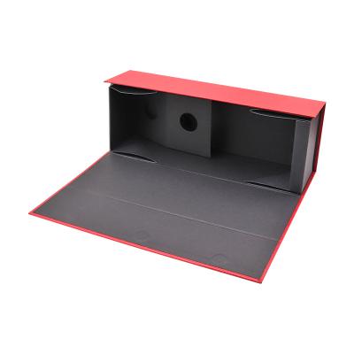 China Recycled Materials Custom Design Printrd Folding Red Wine Luxury Paper Packing Box for sale