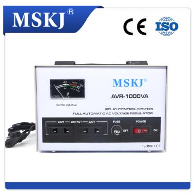 China AVR MSKJ AVR-1000VA 1000 Watt AC Automatic Electronic Voltage Stabilizer / Regulator for sale