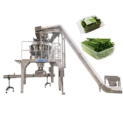 Chine High Efficient High Speed ​​Filling Sealing Vegetable Clamshell Tray Packing Machine For Lettuce Spinach Fruit Box Packaging Machine à vendre