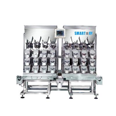 China Food Durability SW-LC8 8 Top Heads Automatic Meat Weigher Packaging Machine for sale