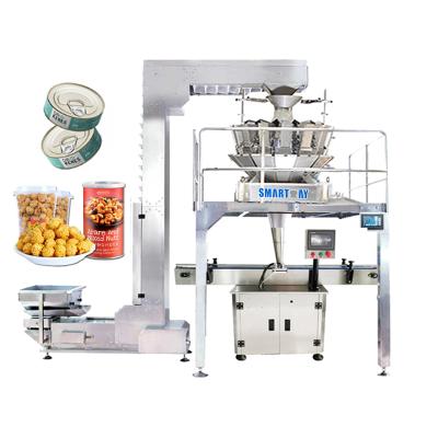 China Easy Operation Automatic Multihead Weigher Plastic Jars Capping Machine For Glass Bottle Screw Food Filling Machine for sale