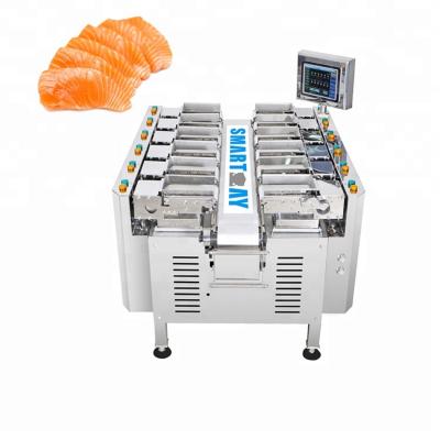 China Food CE 12 Head Linear Combination Weigher / Multihead Weigher For Pork / Meat / Chicken Meat zu verkaufen