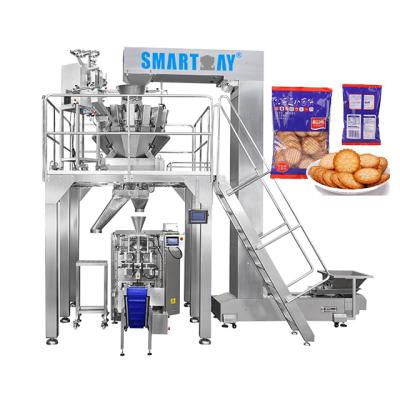 China Full Automatic Pillow Bag China Price Biscuits Multifunction Cookies Packing Machine for sale