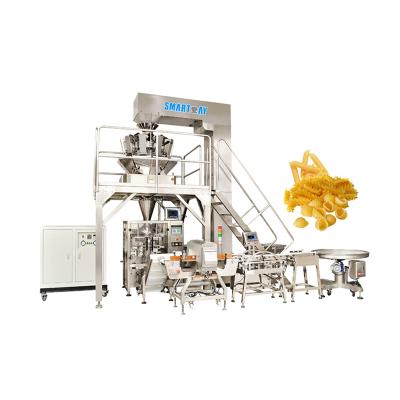 China Pillow Bag CE Weighing And Automatic Packing Line For Macaroni / Pasta for sale