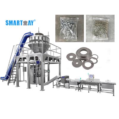 China High Food Thickness Weigher Filler Vertical Weighing Sealing Counting 1kg Screw Bolt Metal Packing Machine For Hardware Seals for sale