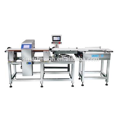 China Combi Food Metal Detector and Check Weigher High Accuracy Scale with Rejector Machine Price 10< L< 370mm; 10< W< 300 millimeters Te koop