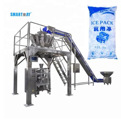 China Automatic Pillow Bag Summer Ice Multifunctional Weighing Vertical Packing Machine For 5Kg 10Kg for sale