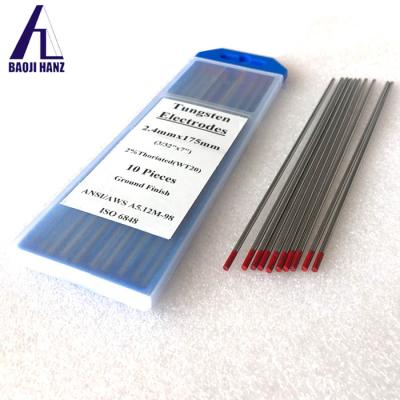 China TIG Welding good quality red tungsten electrodes thoriated ground for sale