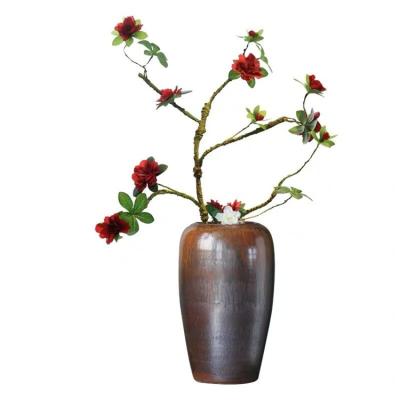 China Wholesale Silk Artificial Azalea Moss Artificial Flowers Branches Or Home Decor for sale