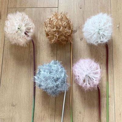 China Dandelion the wedding high quality artificial flowers dandelion flower ball artificial flowers silk flowers for sale