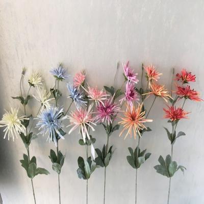 China Silk flowers wholesale high quality artificial silk flower chrysanthemum flower for home and wedding decoration for sale